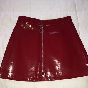 Zara Faux leather skirt